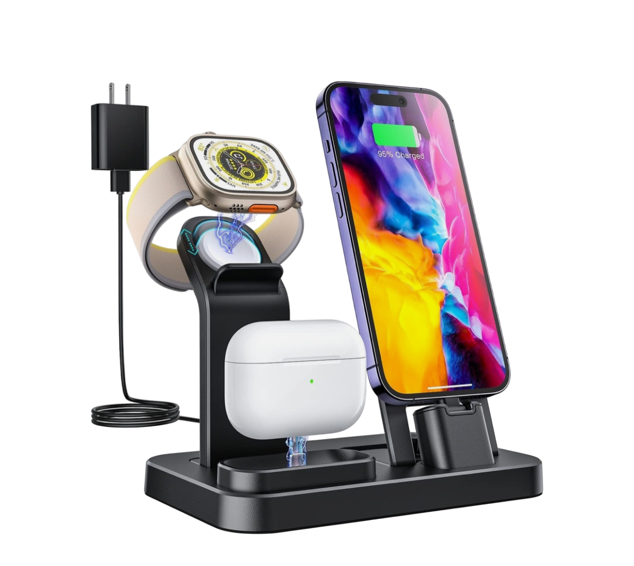Updated 3 in 1 Charging Station - Authentic Apple Products.