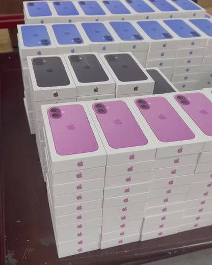 Palé de 50 iPhone 16 de Apple (stock A/B, desbloqueado de fábrica, 5G)